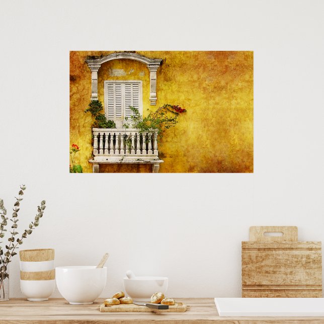Altstadt Cartagena Poster (Küche)