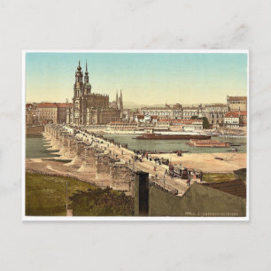 Altstadt, Dresden, Sachsen, Deutschland seltenes P Postkarte