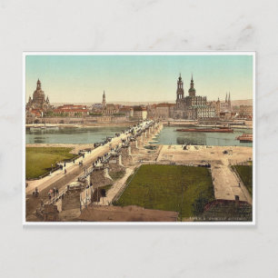 Altstadt, Dresden, vom Kriegsministerium gesehen, Postkarte