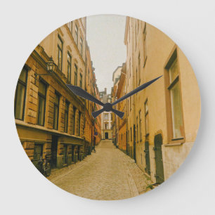 Altstadt, Gamla Stan, Stockholm, Schweden Große Wanduhr