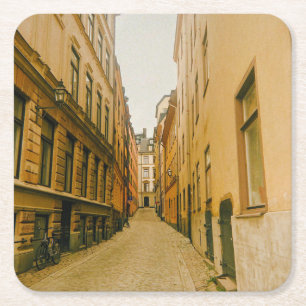 Altstadt, Gamla Stan, Stockholm, Schweden Rechteckiger Pappuntersetzer