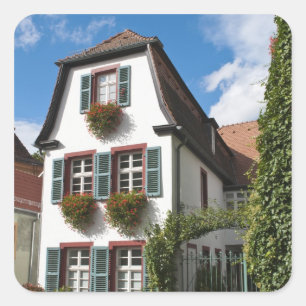 Altstadt Heidelberg, Deutschland Quadratischer Aufkleber