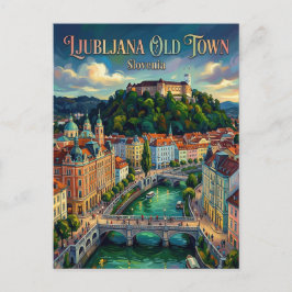 Altstadt Ljubljana Slowenien Postkarte