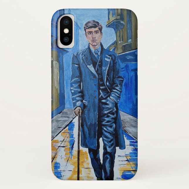 Altstadt, Mann, Straße, Rohrstock Case-Mate iPhone Hülle (Rückseite)