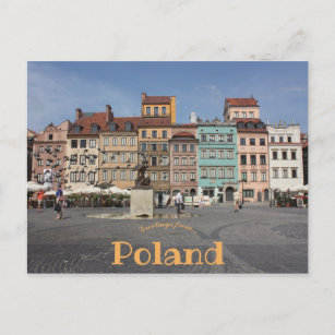 Altstadt Platz Warschau Polen Postkarte