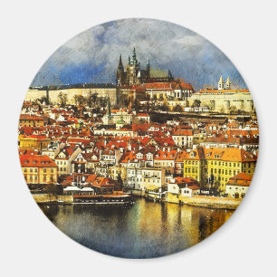 Altstadt Prag (Praha) von Bridge Tower Magnet