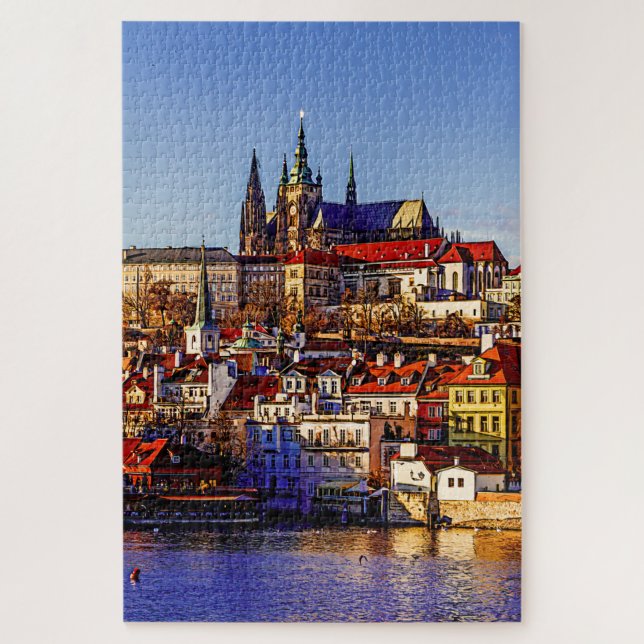 Altstadt Prag. Tschechische Republik. Puzzle (Vertikal)