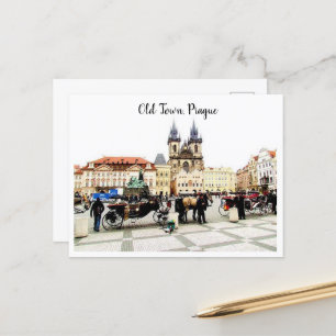 Altstadt Prag - Urlaubskarte Feiertagspostkarte