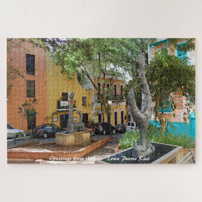 Altstadt Puerto Rico. Weihnachtsgrüße Jigsaw P Puzzle (Horizontal)