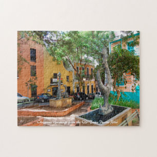 Altstadt Puerto Rico. Weihnachtsgrüße Puzzle P