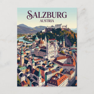 Altstadt Salzburg, Österreich Postkarte