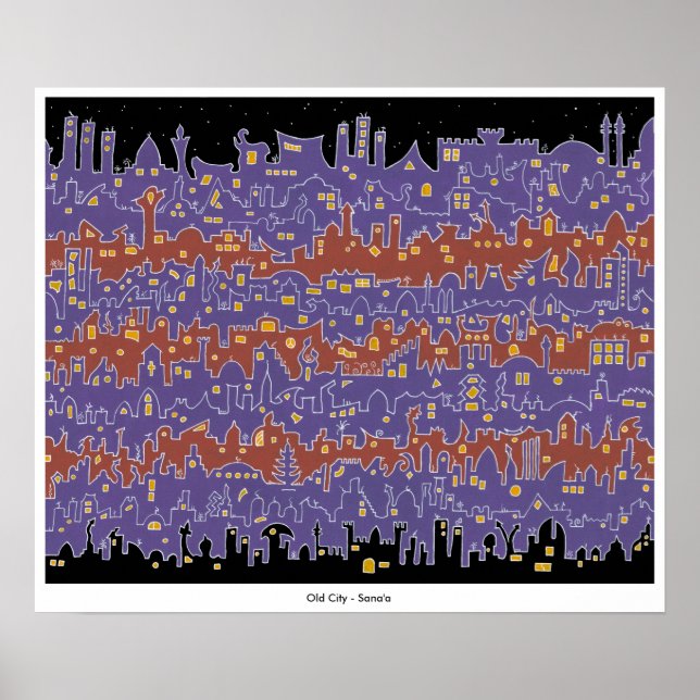 Altstadt - Sana'a - Print Poster (Vorne)