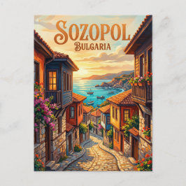 Altstadt, Sozopol Bulgarien Postkarte