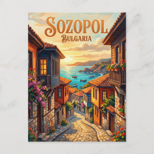 Altstadt, Sozopol Bulgarien Postkarte
