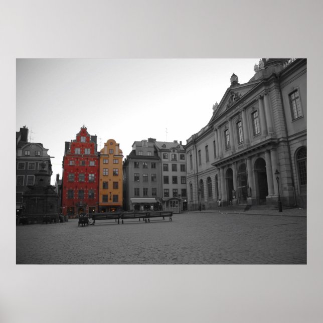 Altstadt Stockholm Poster (Vorne)