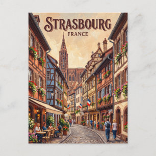 Altstadt Straßburg Frankreich Postkarte