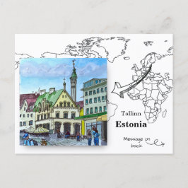 Altstadt, Tallinn Estland Postkarte