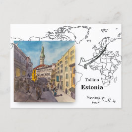 Altstadt, Tallinn Estland Postkarte