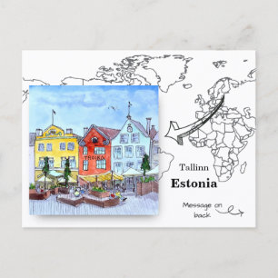 Altstadt, Tallinn Estland Postkarte
