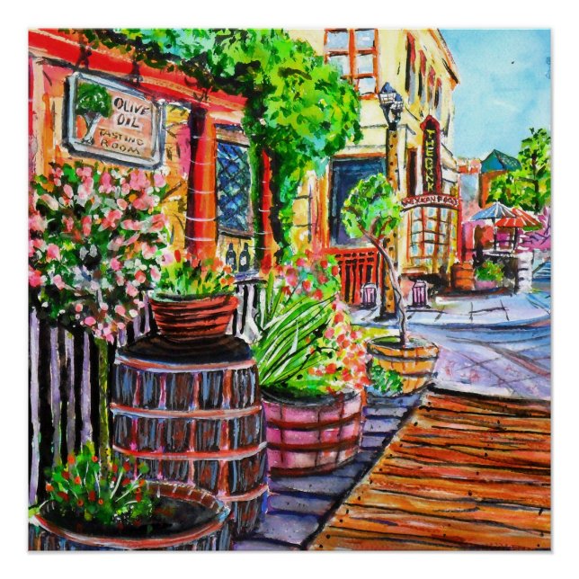 Altstadt Temecula Ca. Poster (Vorderseite)