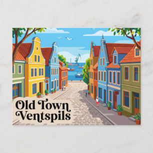 Altstadt, Ventspils Lettland Postkarte
