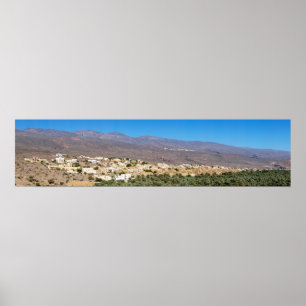 Altstadt von Al Hamra in Oman Poster