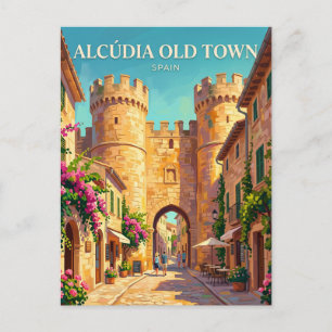 Altstadt von Alcúdia Spanien Postkarte