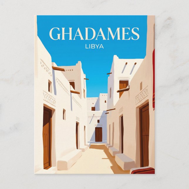 Altstadt von Ghadames Libyen Postkarte (Vorderseite)