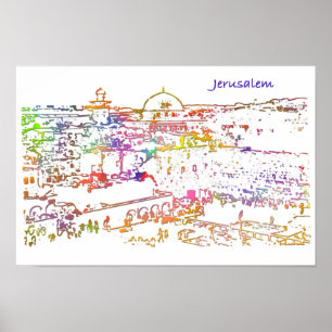 Altstadt von Jerusalem Poster