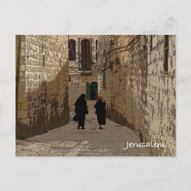 Altstadt von Jerusalem Postkarte (Vorderseite)