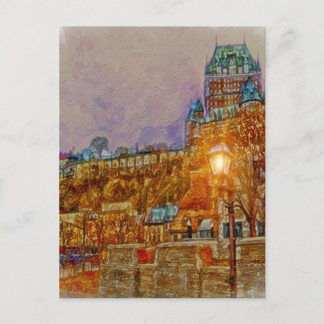 Altstadt von Quebec von Shawna Mac Postkarte (Vorderseite)