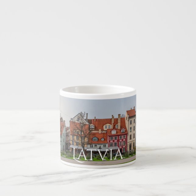 Altstadt von Riga im Herbst Espressotasse (Vorderseite)