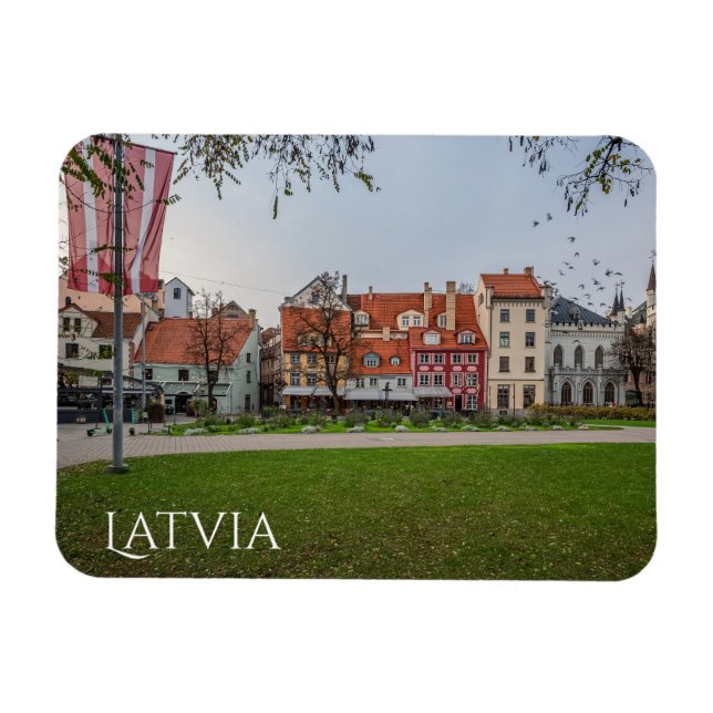 Altstadt von Riga im Herbst Magnet (Horizontal)