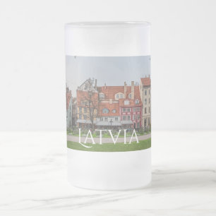 Altstadt von Riga im Herbst Mattglas Bierglas