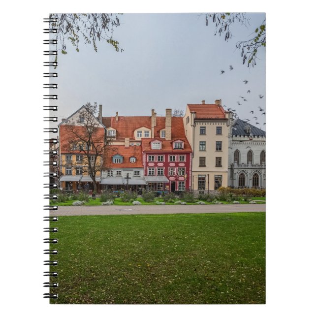 Altstadt von Riga im Herbst Notizblock (Vorderseite)