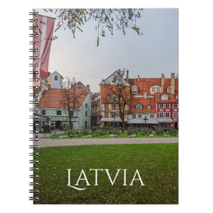 Altstadt von Riga im Herbst Notizblock