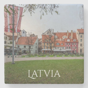 Altstadt von Riga im Herbst Steinuntersetzer