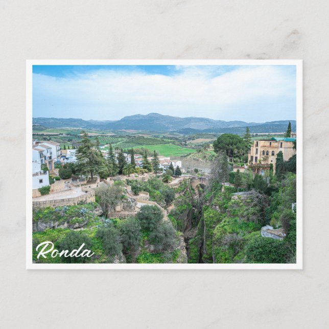 Altstadt von Ronda, Andalusien, Spanien Postkarte (Vorderseite)