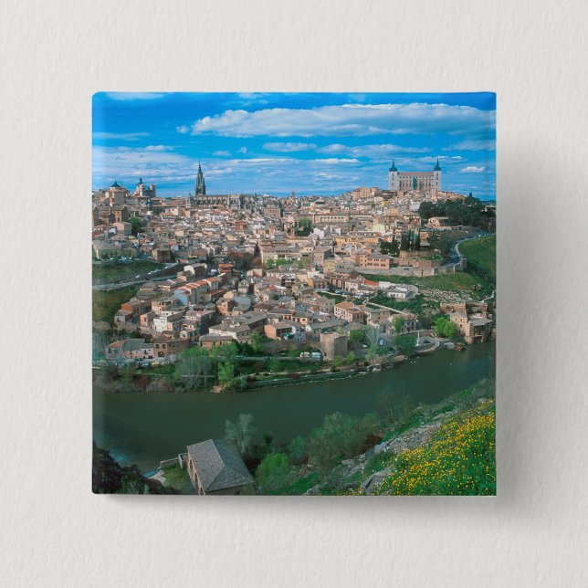 Altstadt von Toledo, Spanien. Button (Vorderseite)