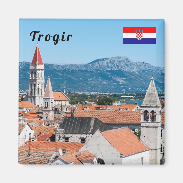 Altstadt von Trogir - Dalmatien, Kroatien Magnet (Vorne)