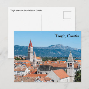 Altstadt von Trogir - Dalmatien, Kroatien Postkarte