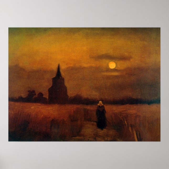 Altstadt von Vincent van Gogh Poster (Vorne)