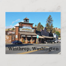 Altstadt von Winthrop, Washington Postkarte