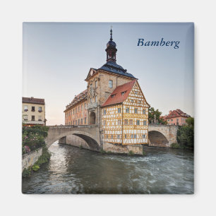 Altstädter Rathaus und Obere Brücke in Bamberg Magnet