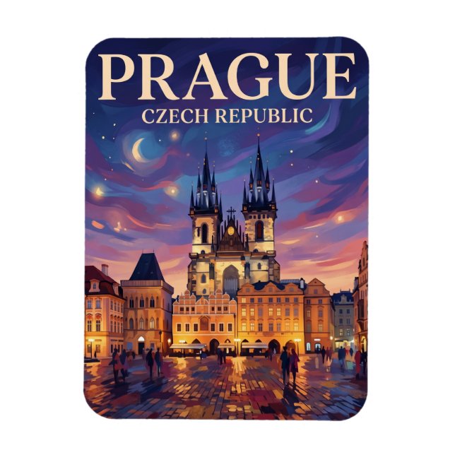 Altstädter Ring Prag Tschechien Magnet (Vertikal)