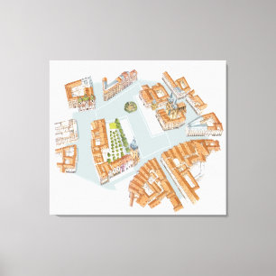 Altstädter Ring. Prag Tschechisch Leinwanddruck