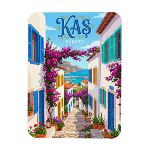Altstadtgasse, Kaş Türkei Magnet