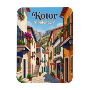 Altstadtgasse Kotor Montenegro Magnet