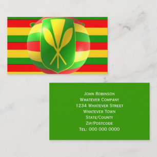 Altstil-Hawaii-Flagge Visitenkarte