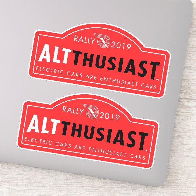 AltThusiast Kundgebung 2019 Labels (2 pro Blatt) (Detail)